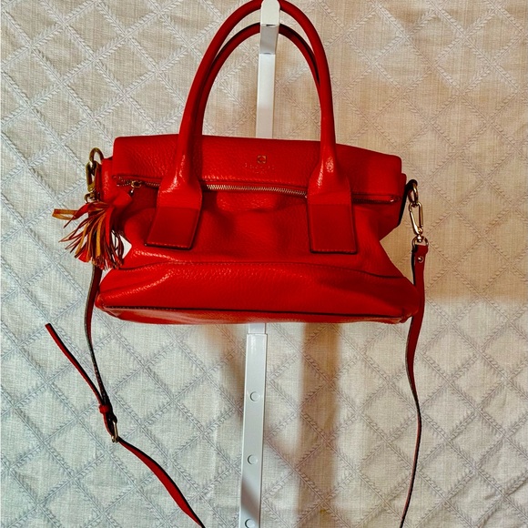 Kate Spade Runaround Pebbled Leather Bag In Orange/Coral. - Picture 2 of 8